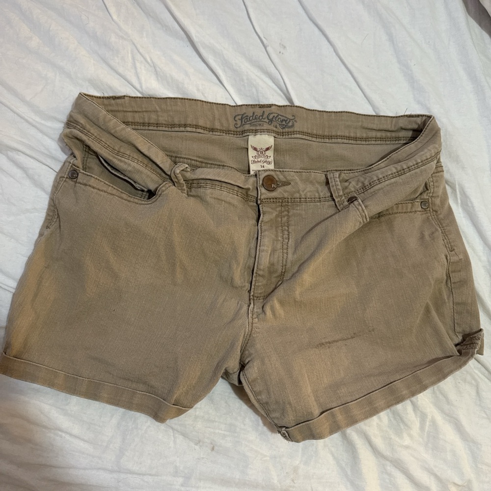 Faded Glory Women's Vintage Tan Shorts